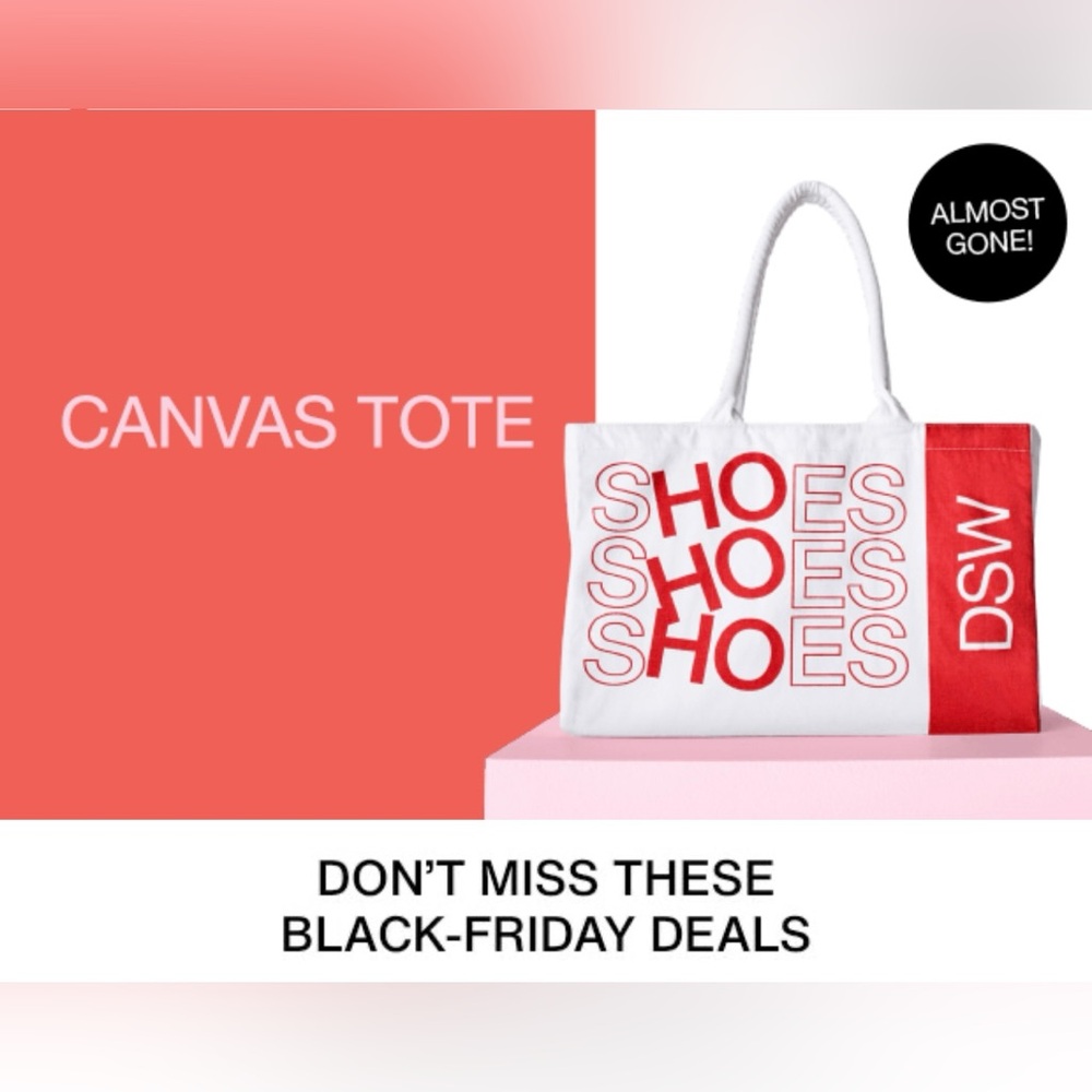 NWT DSW Exclusive Canvas Tote